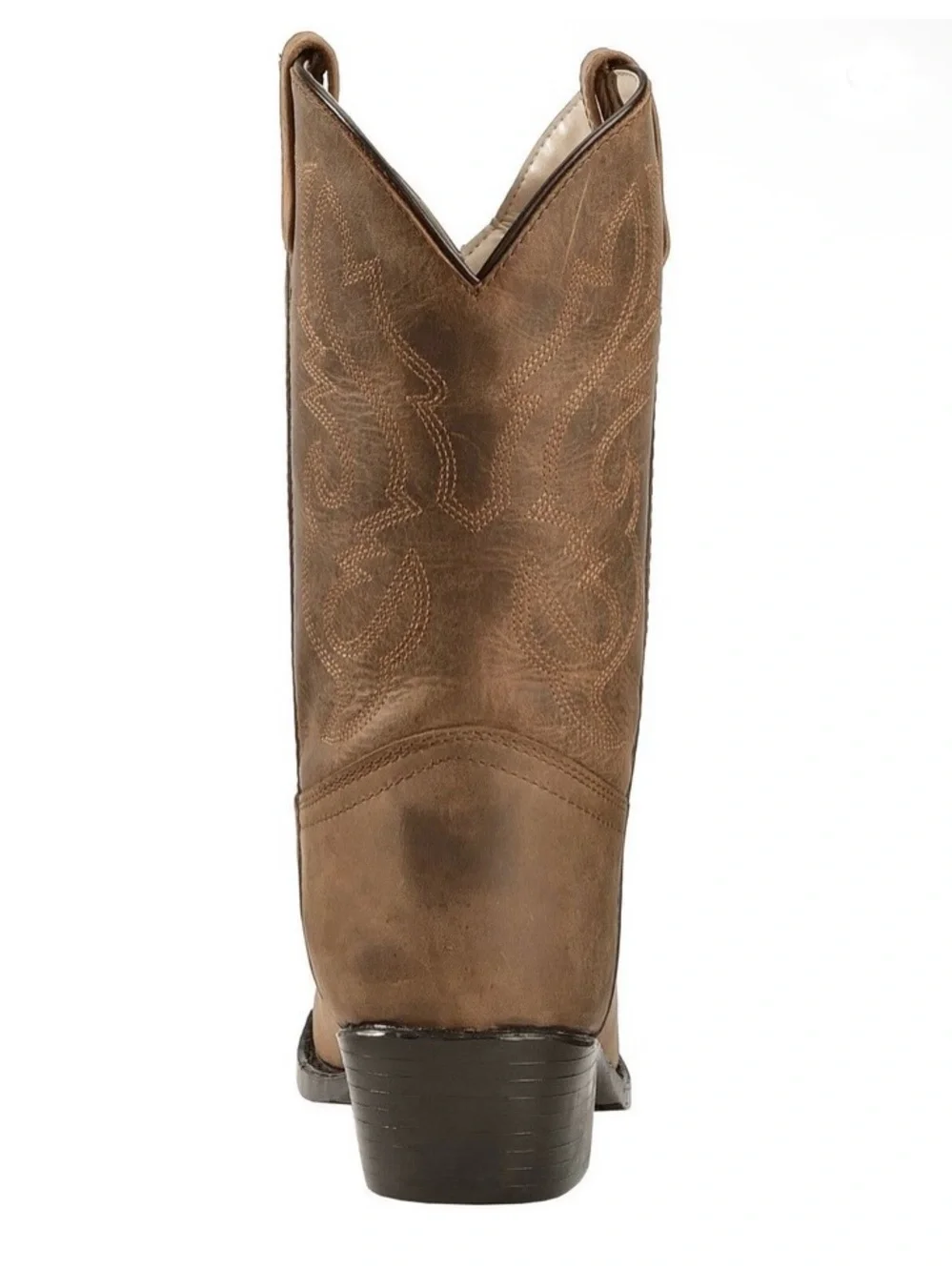 Cody James Boy’s Oiled Dust Brown Full-Grain Leather Western Boots Size 1